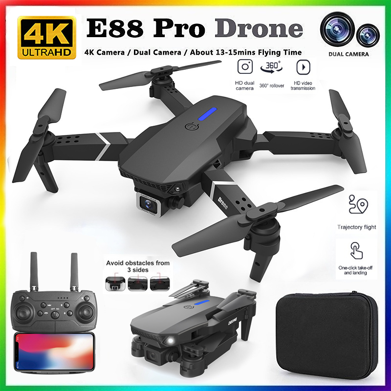 Rc Hobby Grade Helicopter - 2026 BARU E88 Drone Profesional HD