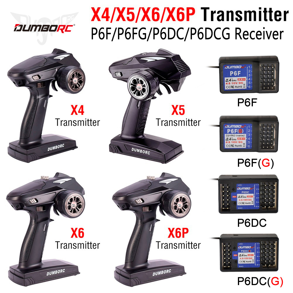Radio Transmitter 6Ch - DUMBORC pemancar pengontrol Radio RC, X6P