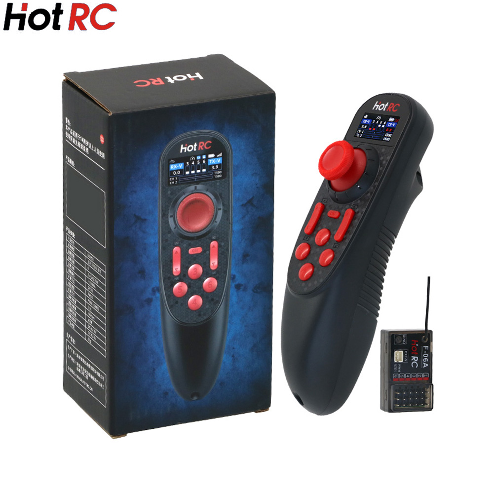 Radio Transmitter 6Ch - HOTRC DS-650 6CH 2.4G Sistem Radio