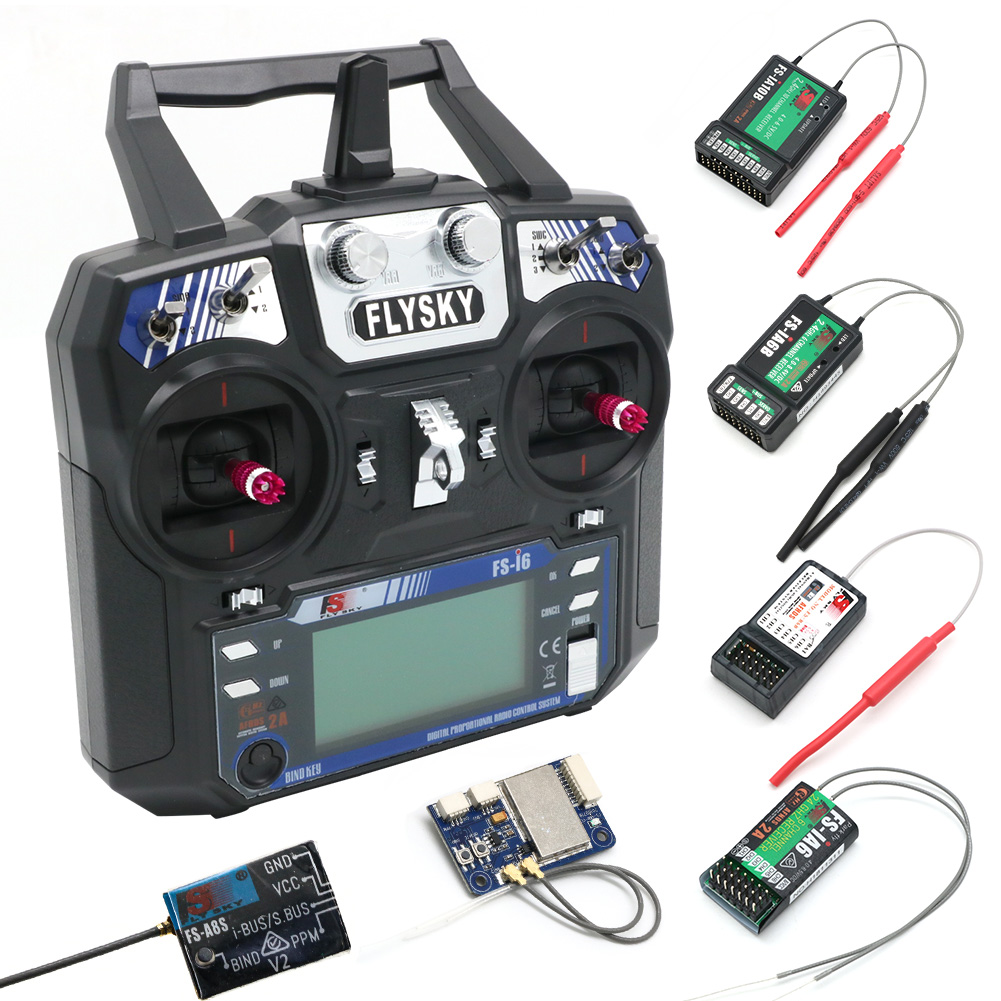 Radio Transmitter 6Ch - FLYSKY FS-i6 I6 Pemancar 2.4G 6CH