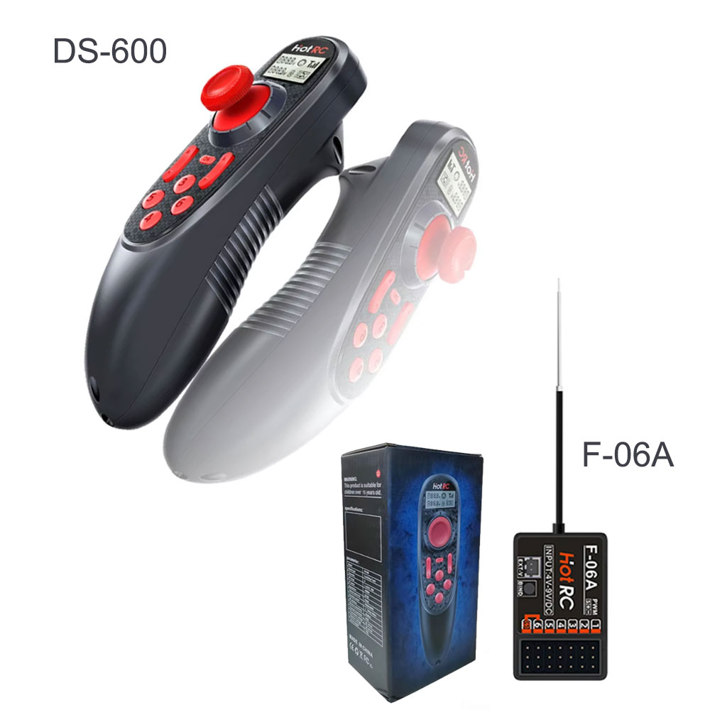 Radio Transmitter 6Ch - Sistem Radio Kapal RC HOTRC DS-600