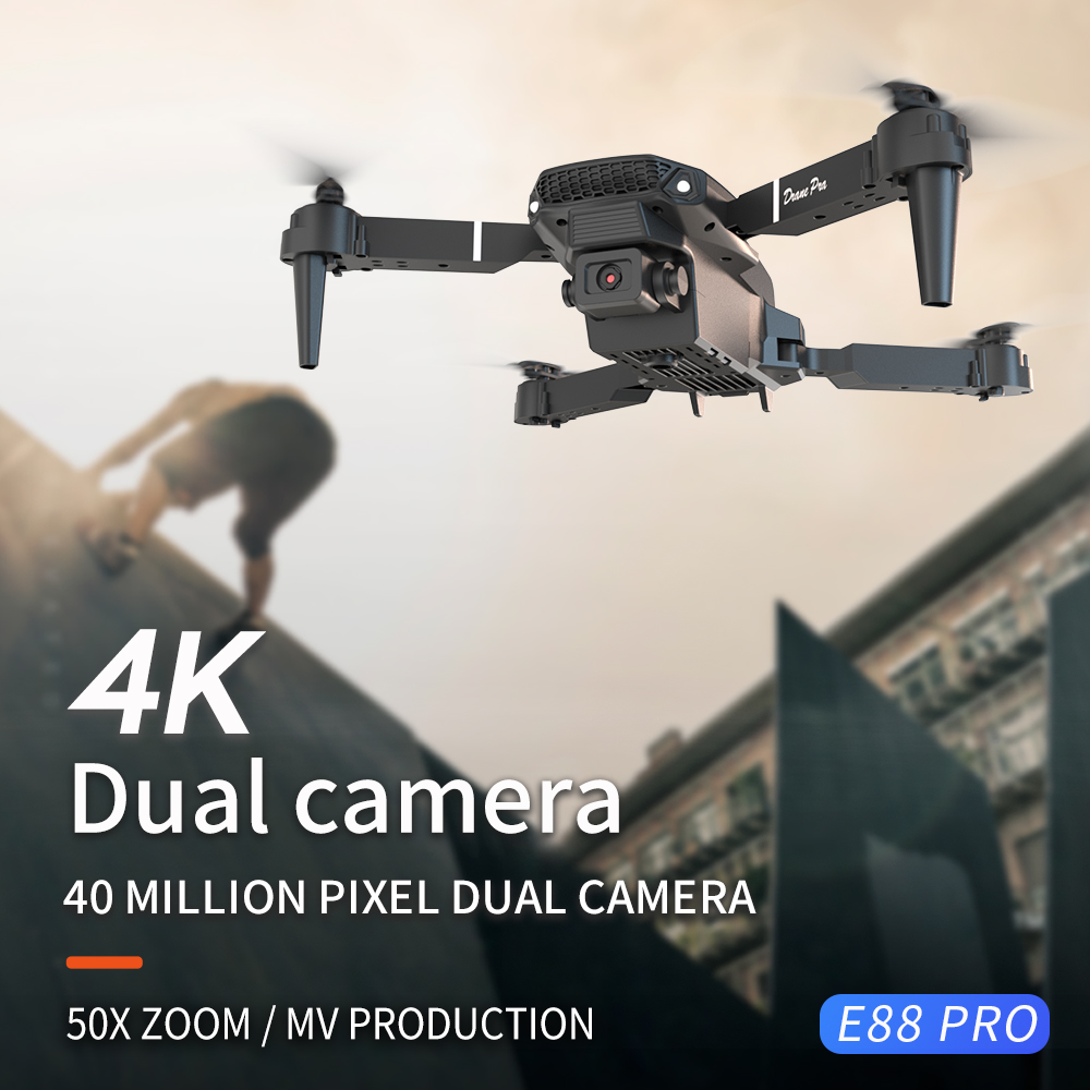 2026 BARU E88 Drone Profesiona - Rc Hobby Grade Helicopter ulasan dan harga