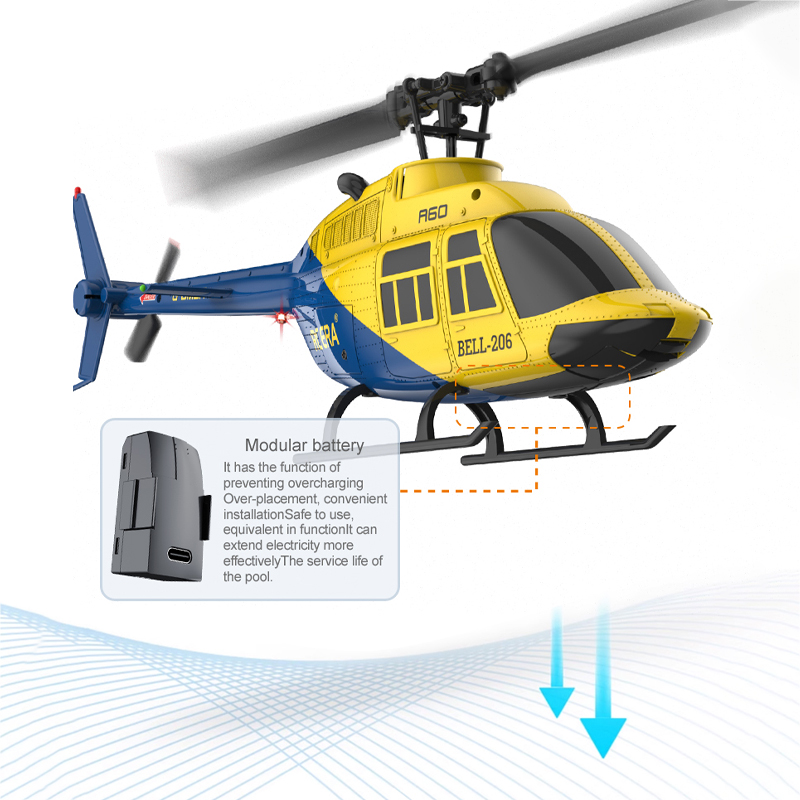 Helikopter RC A60 2.4G 6-Axis  - Rc Hobby Grade Helicopter ulasan dan harga