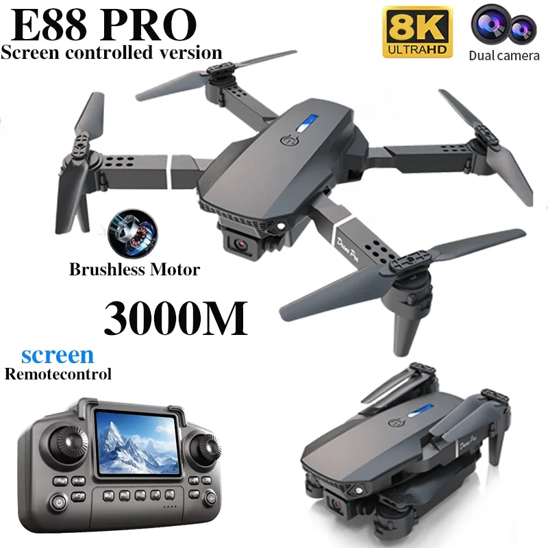 Drone E88 PRO Profesional deng - Rc Hobby Grade Helicopter ulasan dan harga