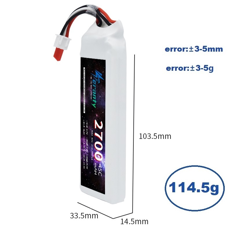 1/3 buah 2S 7.4V baterai Lipo  - Rc Hobby Grade ulasan dan harga