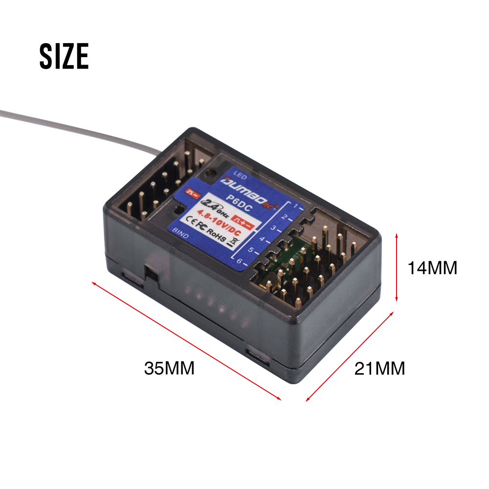 DUMBORC X6P 6CH 2.4G RC Radio  - Radio Transmitter 6Ch ulasan dan harga