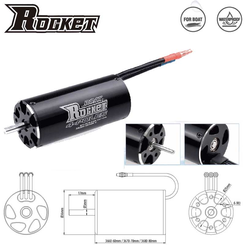 ROCKET-RC 2968 2958 2948 Motor - Rc Hobby Land ulasan dan harga