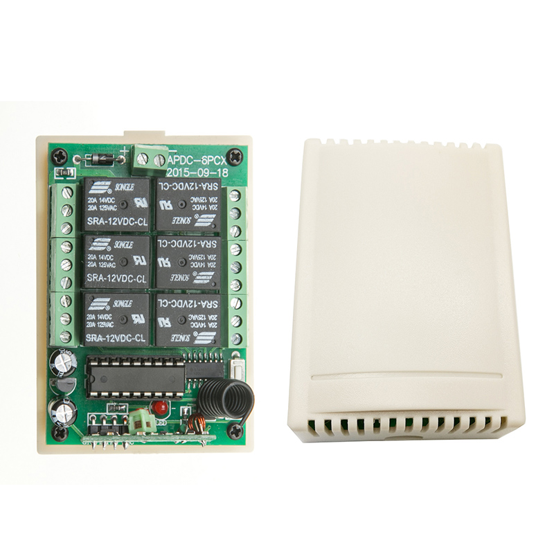 2000m DC12V 24V 6CH Saklar Lam - Radio Transmitter 6Ch ulasan dan harga
